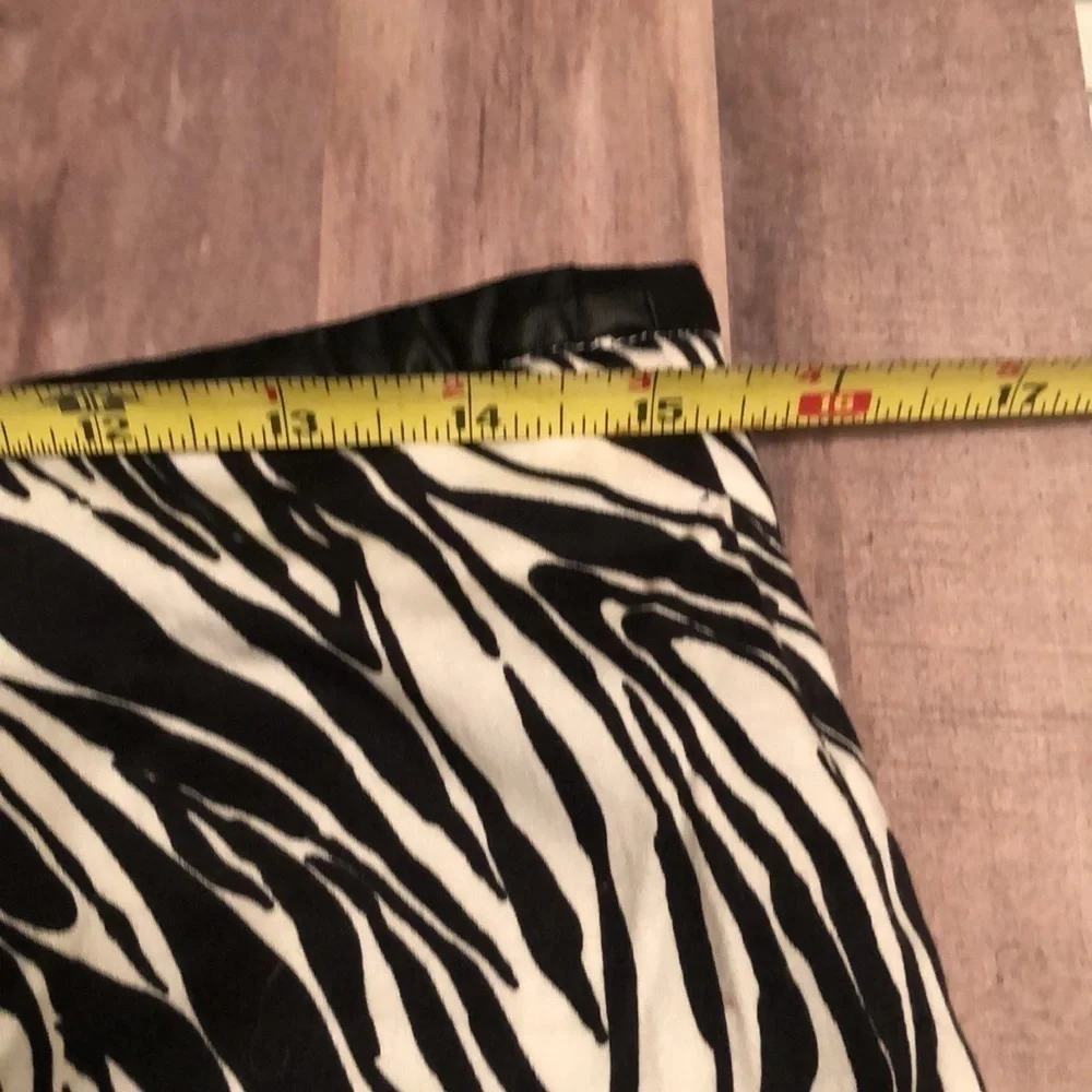 Willi Smith zebra pattern a-line skirt, Sz 8